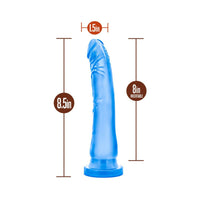 Blush B Yours Sweet 'n Hard 6 Realistic 8.5 in. Dildo with Suction Cup Blue