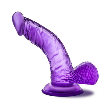 Blush B Yours Sweet 'n Hard 8 Realistic 6.5 in. Dildo with Balls & Suction Cup Purple