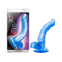 Blush B Yours Sweet 'n Hard 7 Realistic 8.5 in. Dildo with Balls & Suction Cup Blue