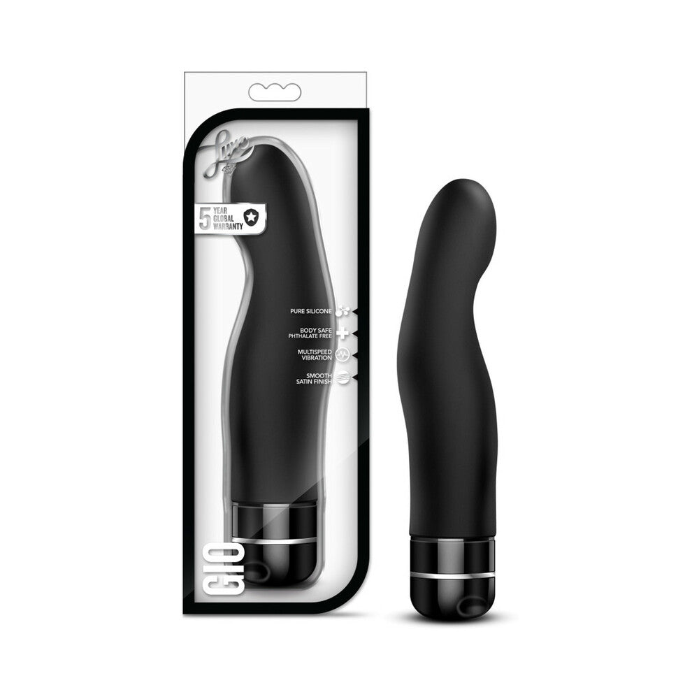 Blush Luxe Gio Silicone G-Spot Vibrator Black