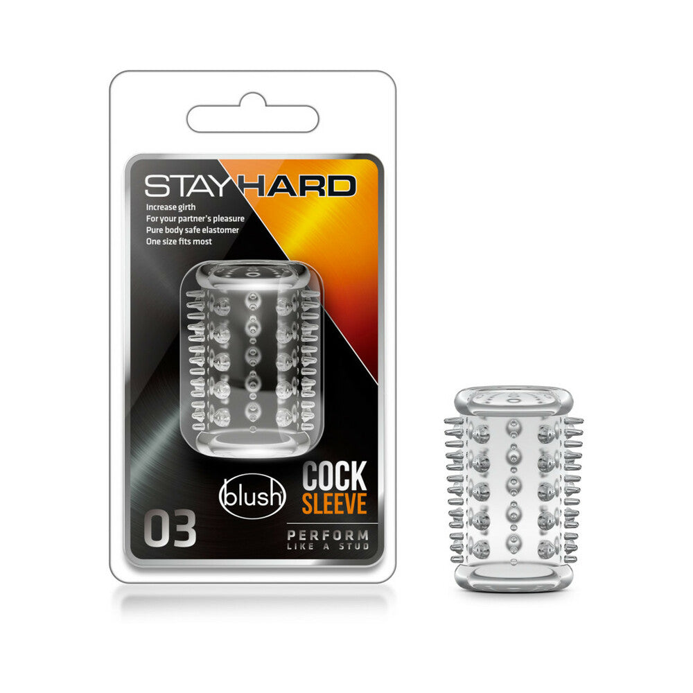 Blush Stay Hard Cock Sleeve 03 Penis Enhancer Clear