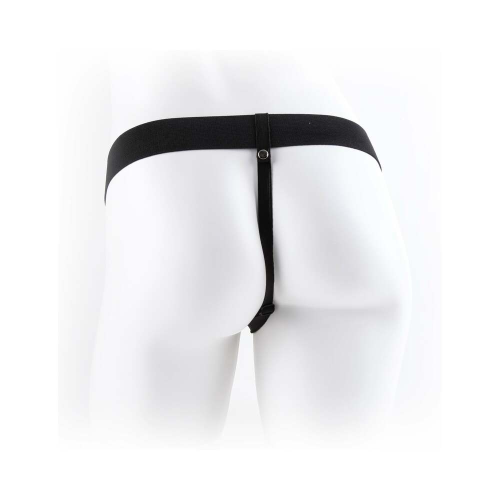 Pipedream Fetish Fantasy Series 7 in. Hollow Strap-On with Balls Beige/Black