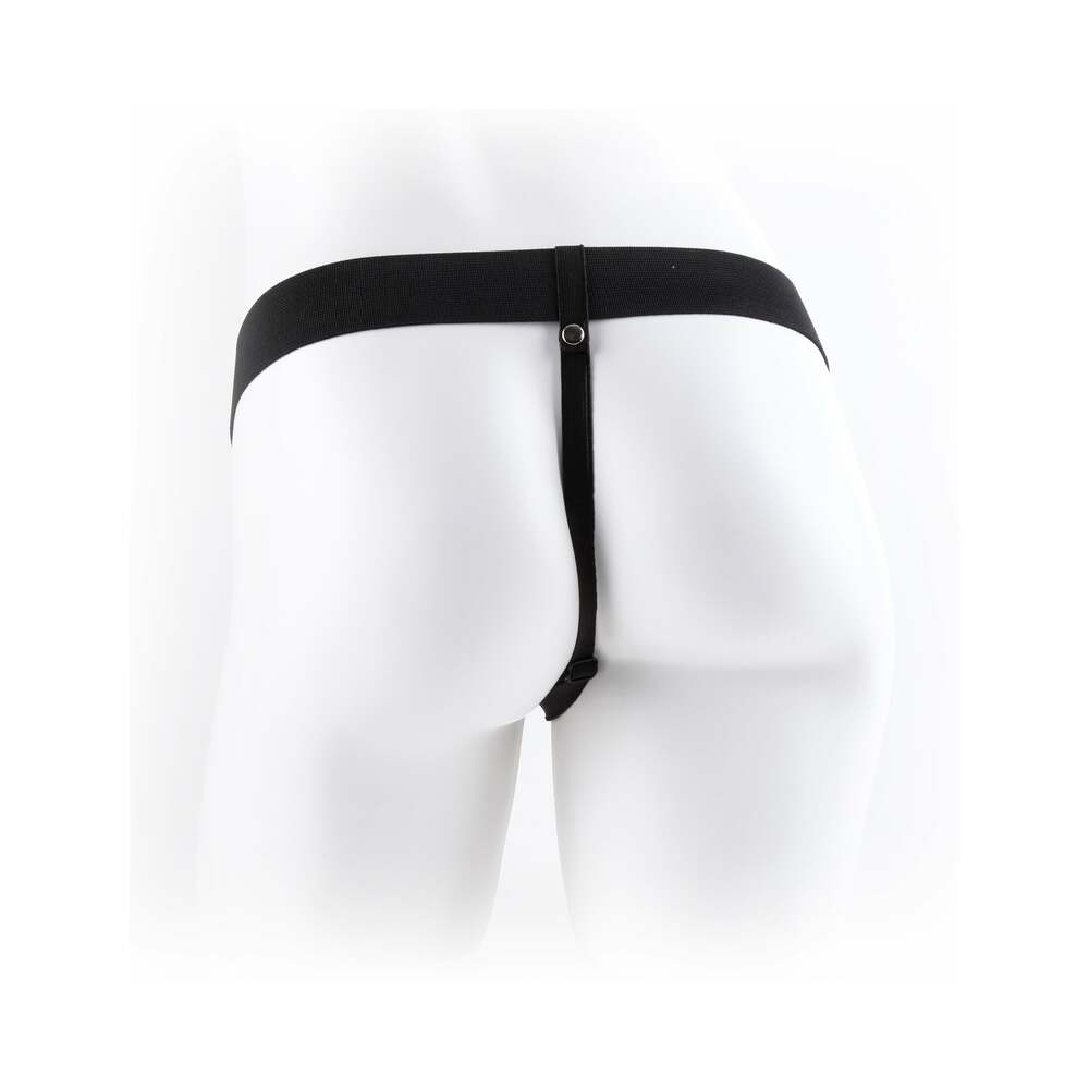 Pipedream Fetish Fantasy Series 9 in. Hollow Strap-On with Balls Brown/Black