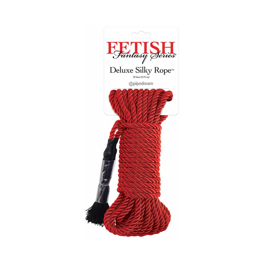 FF Deluxe Silk Rope - 32ft Red Bondage Rope