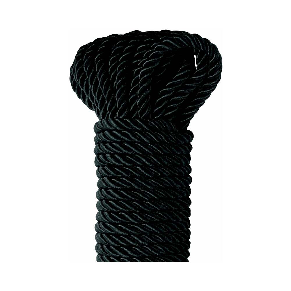 FF Deluxe Silk Rope - 32ft Black Bondage Rope