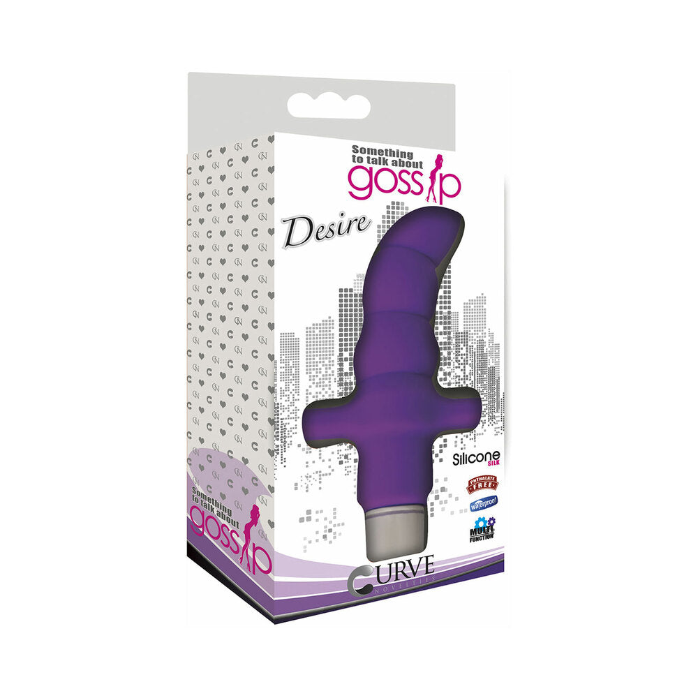 Curve Toys Gossip Desire Waterproof Silicone Anal Vibrator Violet