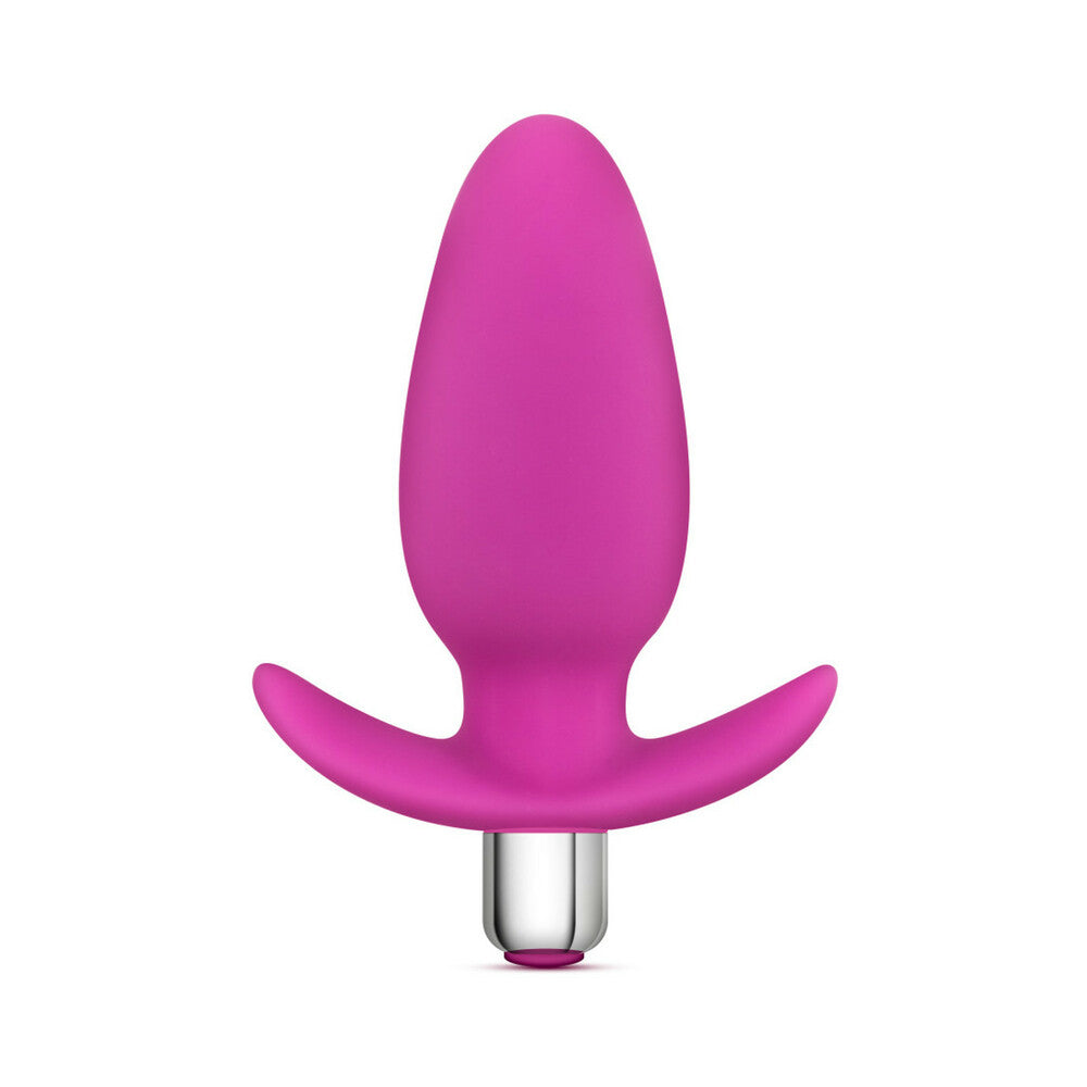 Blush Luxe Little Thumper Vibrating Silicone Anal Plug Pink