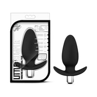 Blush Luxe Little Thumper Vibrating Silicone Anal Plug Black