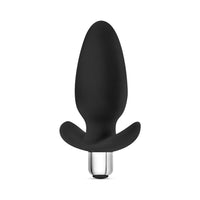 Blush Luxe Little Thumper Vibrating Silicone Anal Plug Black