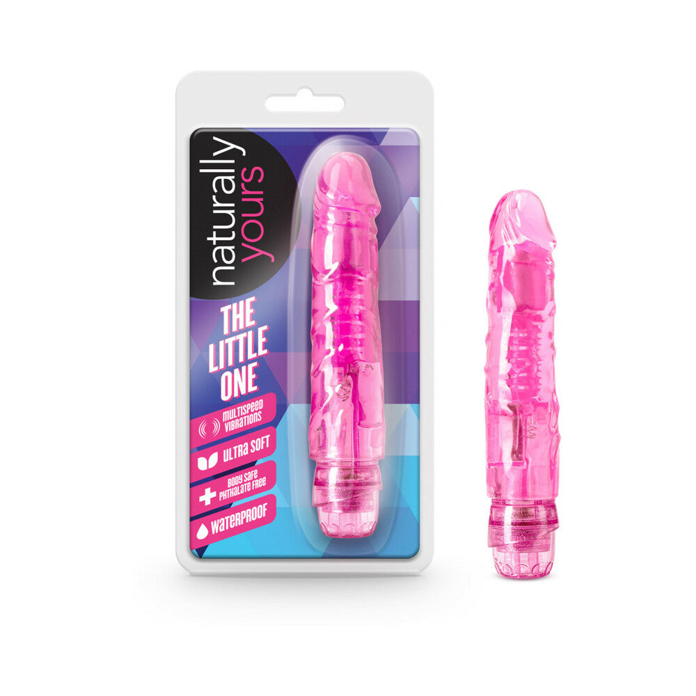 Blush Naturally Yours The Little One Realistic 6.7 in. Vibrating Dildo Pink