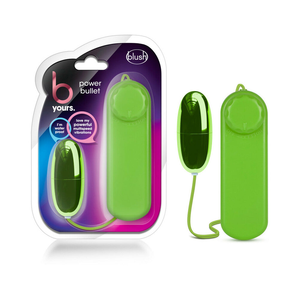 Blush B Yours Power Bullet Remote-Controlled Egg Vibrator Lime