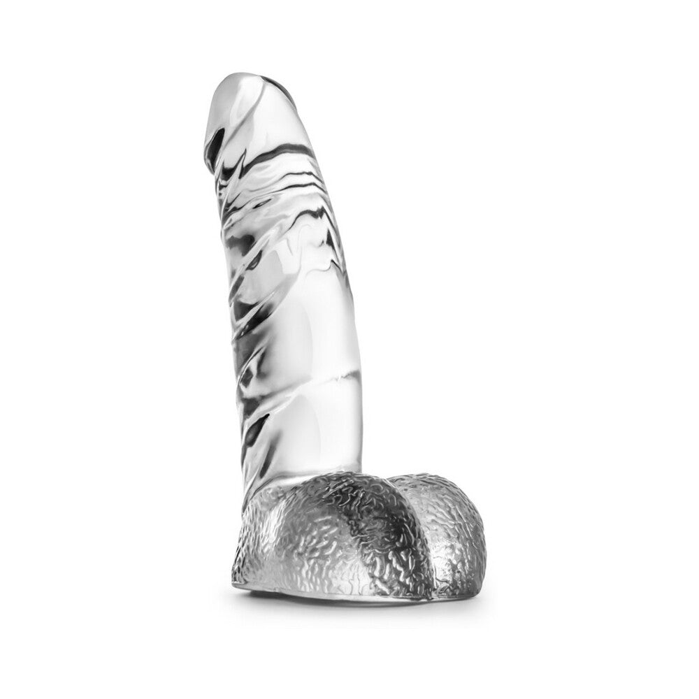 Blush Naturally Yours Ding Dong Realistic 5.5 in. Dildo with Balls Clear