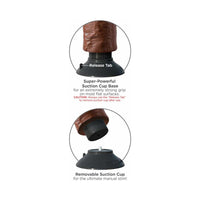 Pipedream King Cock 6 in. Vibrating Cock Poseable Dildo With Suction Cup Brown