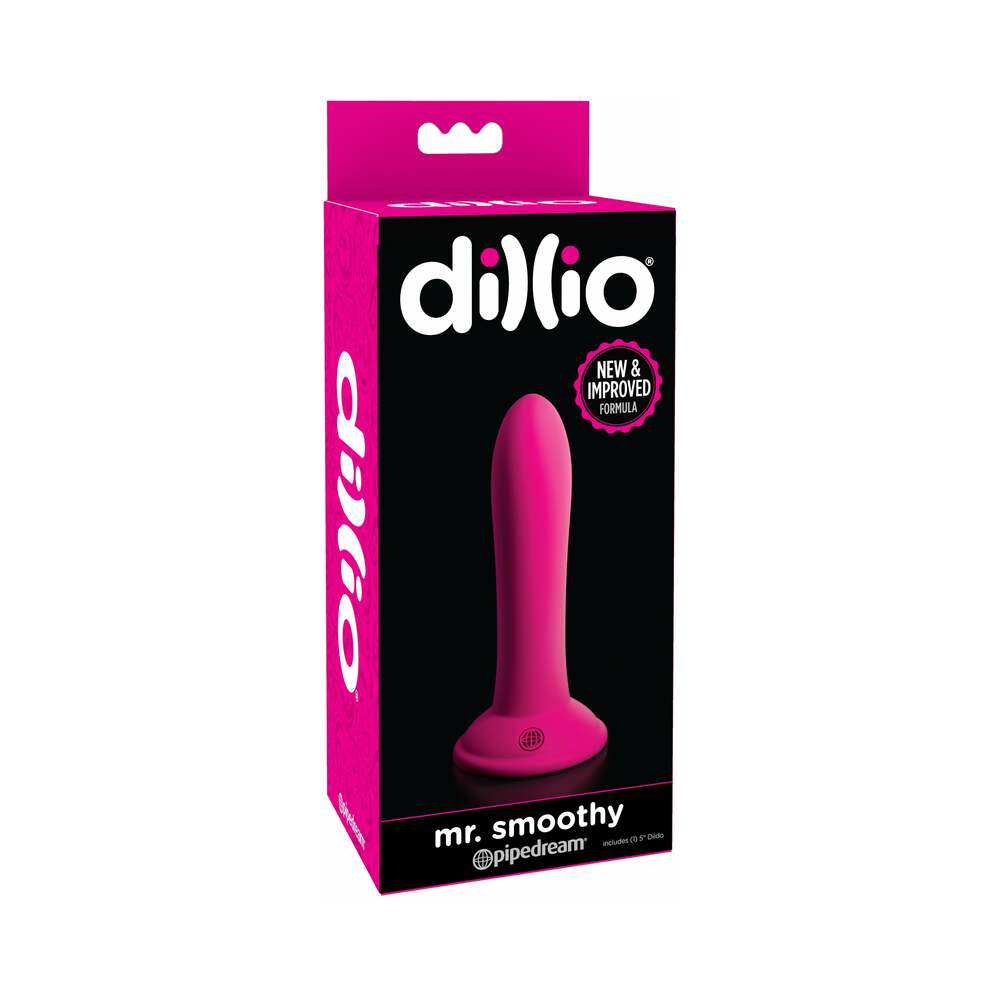 Pipedream Dillio Mr. Smoothy 5 in. Dildo With Suction Cup Pink