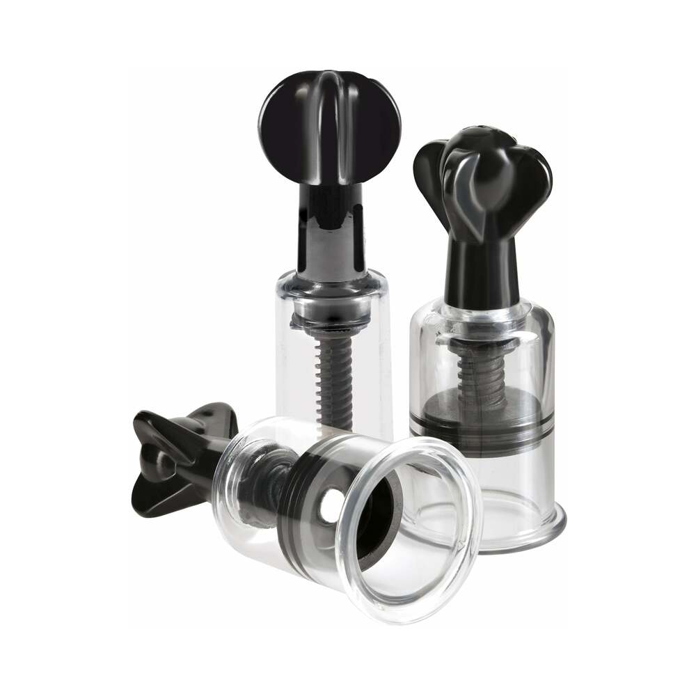 Pipedream Fetish Fantasy Series Limited Edition Super Suckers Trio Clear/Black
