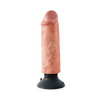 Pipedream King Cock 6 in. Vibrating Cock Poseable Dildo With Suction Cup Beige