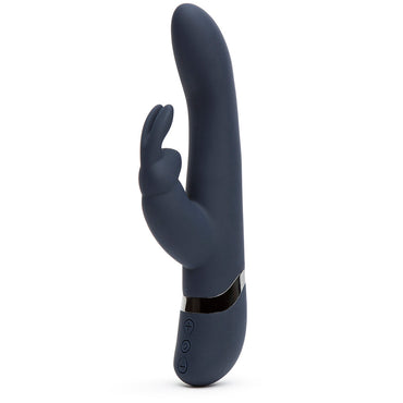 Fifty Shades Darker Oh My Rechargeable Silicone Rabbit Vibrator Blue