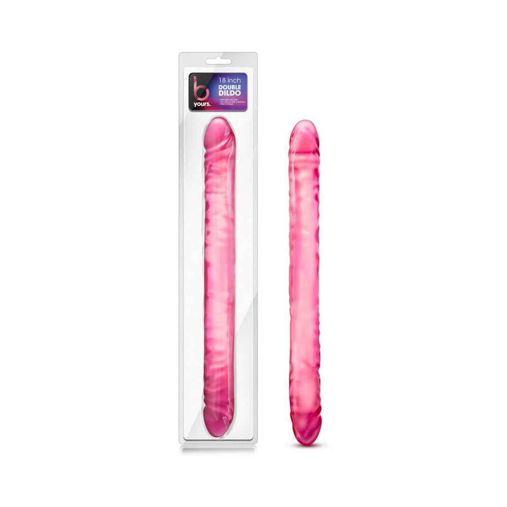 Blush B Yours 18 in. Double Dildo Pink