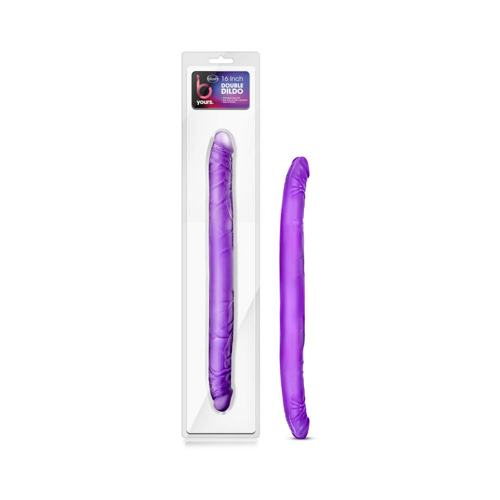 Blush B Yours 16 in. Double Dildo Purple