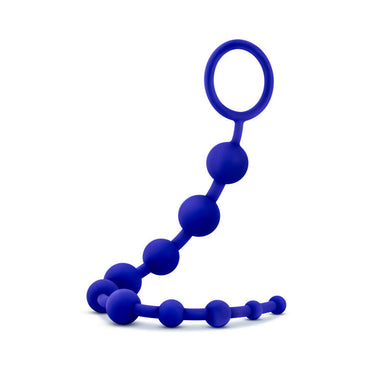 Blush Luxe Silicone 10 Beads for Anal Play Indigo