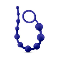 Blush Luxe Silicone 10 Beads for Anal Play Indigo