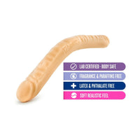 Blush B Yours 18 in. Double Dildo Beige