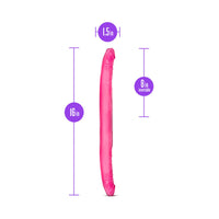 Blush B Yours 16 in. Double Dildo Pink