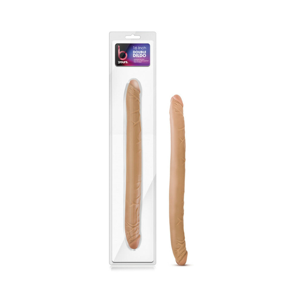 Blush B Yours 16 in. Double Dildo Tan