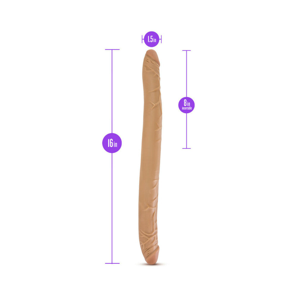 Blush B Yours 16 in. Double Dildo Tan