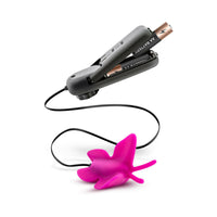 Blush Luxe Butterfly Teaser Remote-Controlled Silicone Mini Vibrator Fuchsia