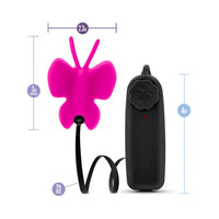 Blush Luxe Butterfly Teaser Remote-Controlled Silicone Mini Vibrator Fuchsia