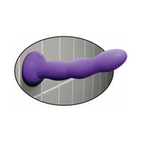 Pipedream Dillio 6 in. Twister Dildo With Suction Cup Purple