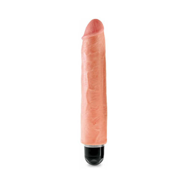 Pipedream King Cock 10 in. Vibrating Stiffy Realistic Dildo Beige