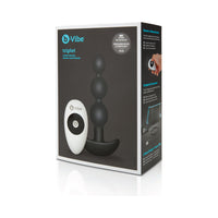 b-Vibe Triplet Rechargeable Remote-Controlled Vibrating Anal Beads Plug Black