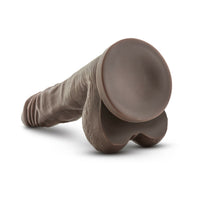 Blush Dr. Skin Stud Muffin Realistic 8.5 in. Dildo with Balls & Suction Cup Brown