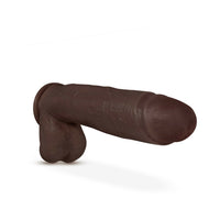 Blush Dr. Skin Mr. Mister Realistic 10.5 in. Dildo with Balls & Suction Cup Brown