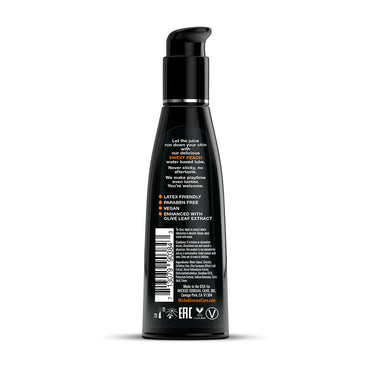 Wicked Aqua Sweet Peach Water Based Lubricant 4 oz.