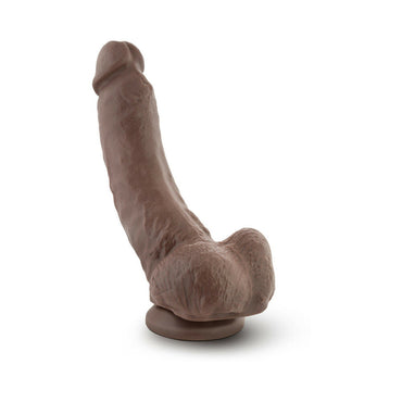 Blush Dr. Skin Mr. Mayor Realistic 9 in. Dildo with Balls & Suction Cup Brown