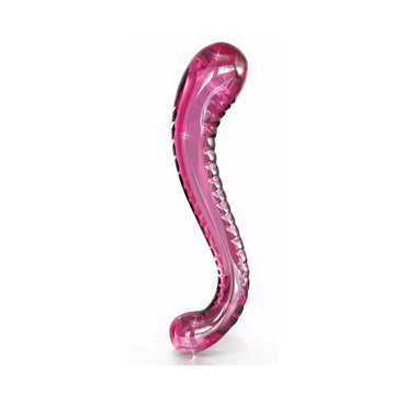 Pipedream Icicles No. 69 Curved Dual-Ended Glass Dildo Pink