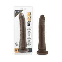 Blush Dr. Skin Basic 8.5 in. Dildo with Suction Cup Brown