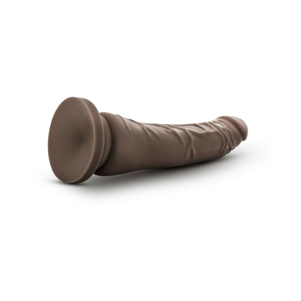 Blush Dr. Skin Basic 8.5 in. Dildo with Suction Cup Brown