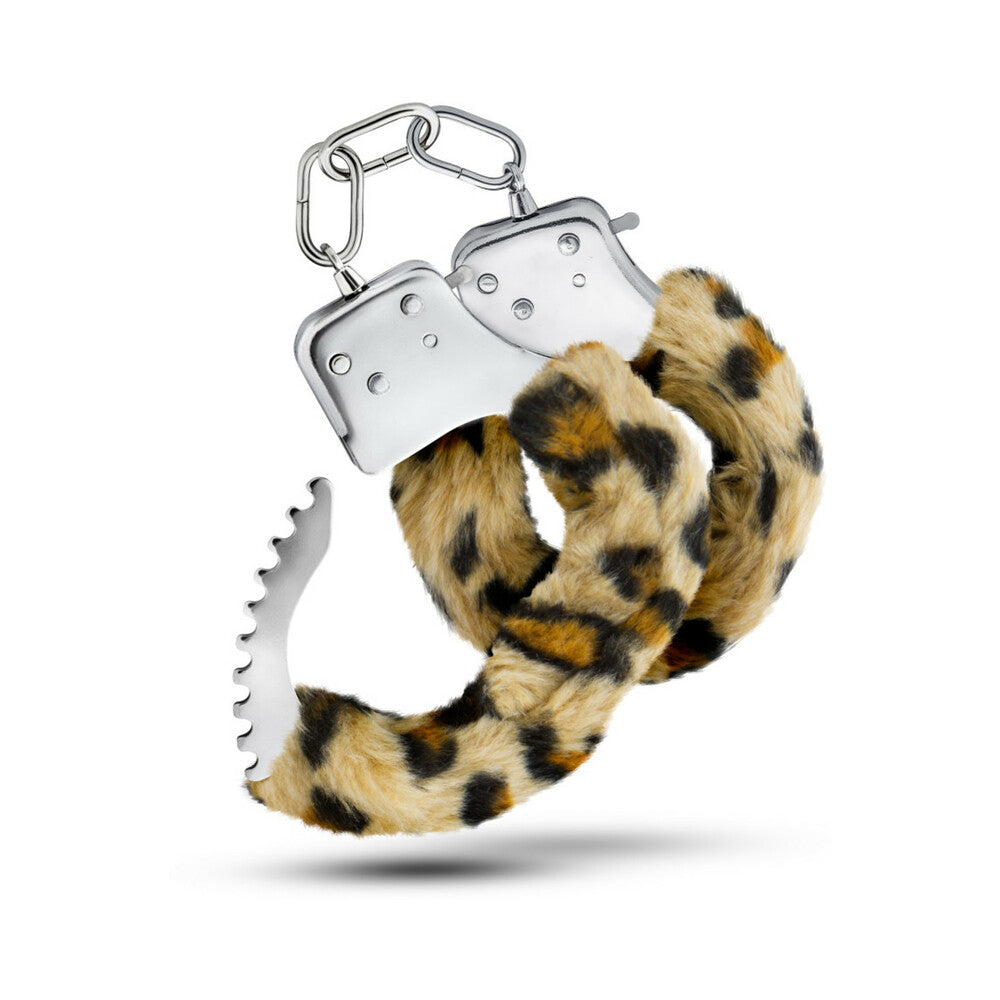 Blush Temptasia Adjustable Faux Fur Cuffs Leopard