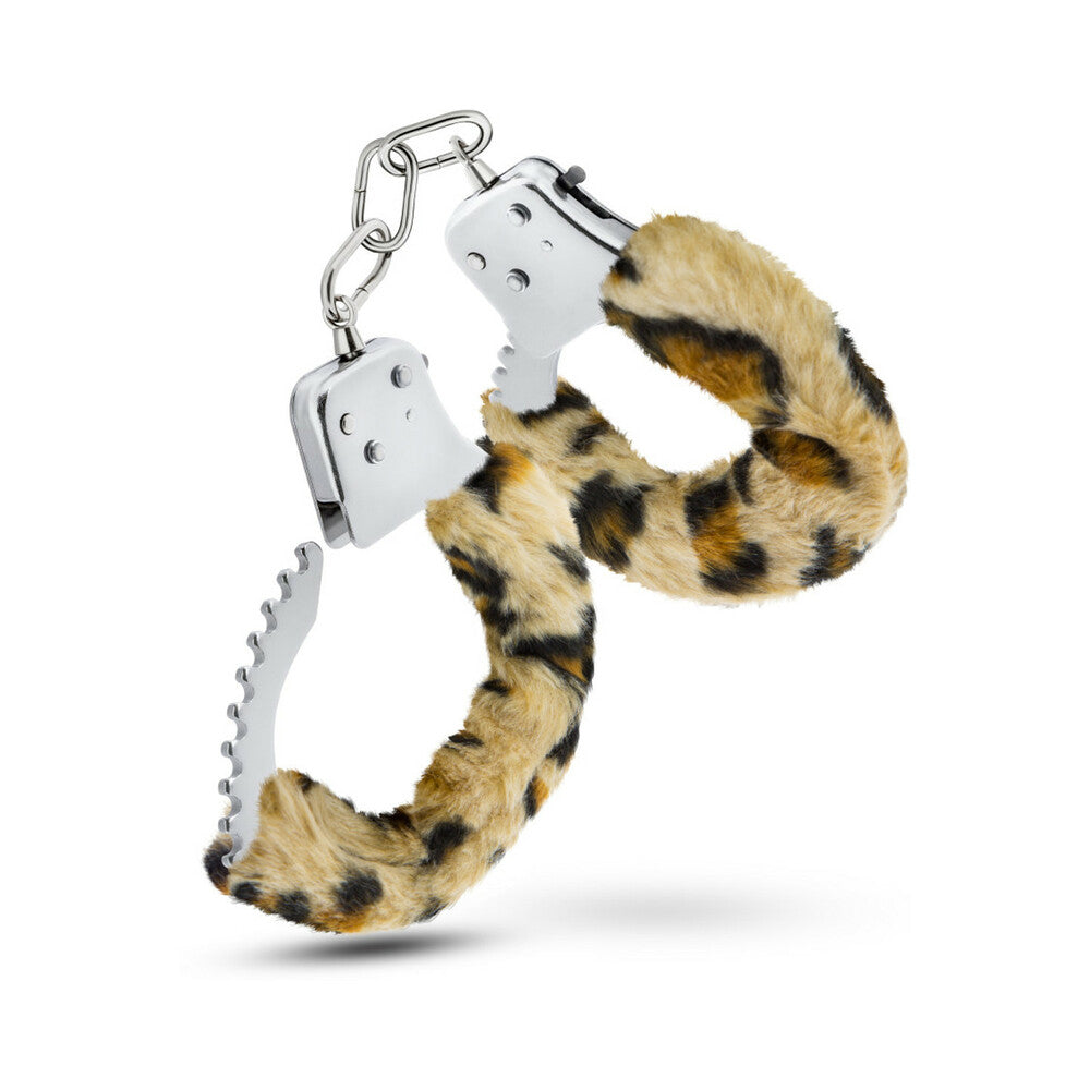 Blush Temptasia Adjustable Faux Fur Cuffs Leopard