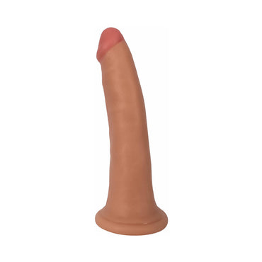 Curve Toys Thinz 8 in. Slim Dildo with Suction Cup Beige