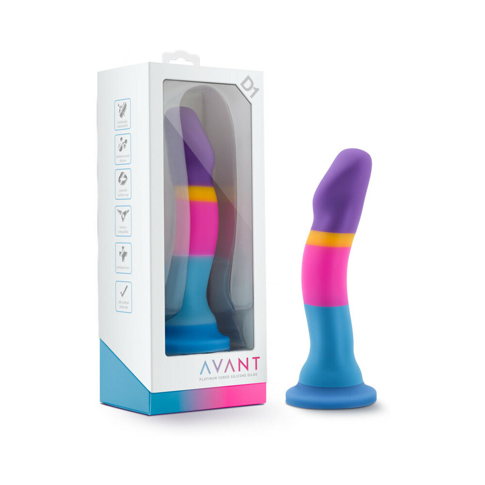 Blush Avant D1 Hot 'n' Cool 7.5 in. Silicone Dildo with Suction Cup