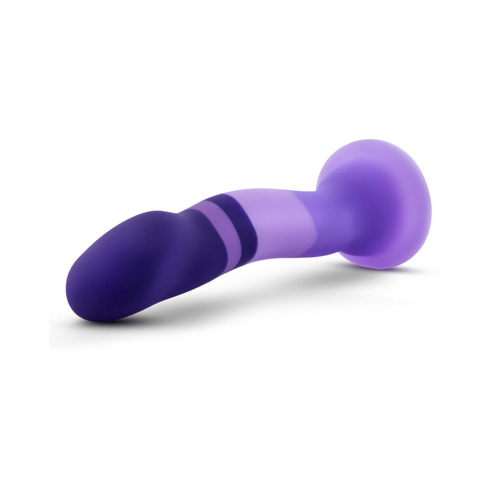 Blush Avant D2 Purple Rain 7.5 in. Silicone Dildo with Suction Cup