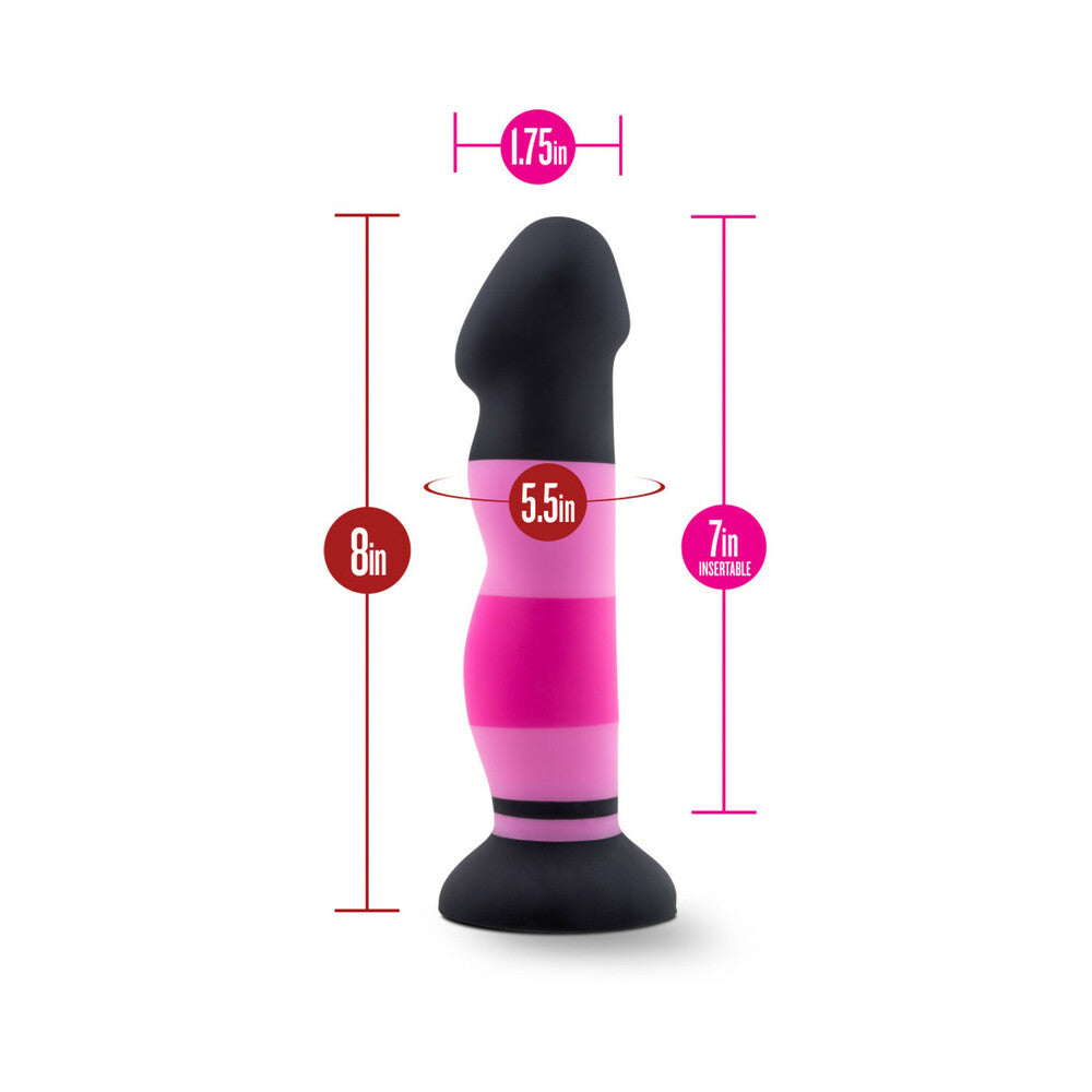 Blush Avant D4 Sexy in Pink 8 in. Silicone Dildo with Suction Cup