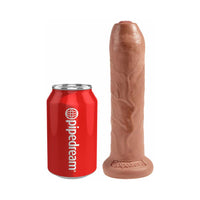 Pipedream King Cock 7 in. Uncut Cock Realistic Dildo With Moveable Foreskin & Suction Cup Tan