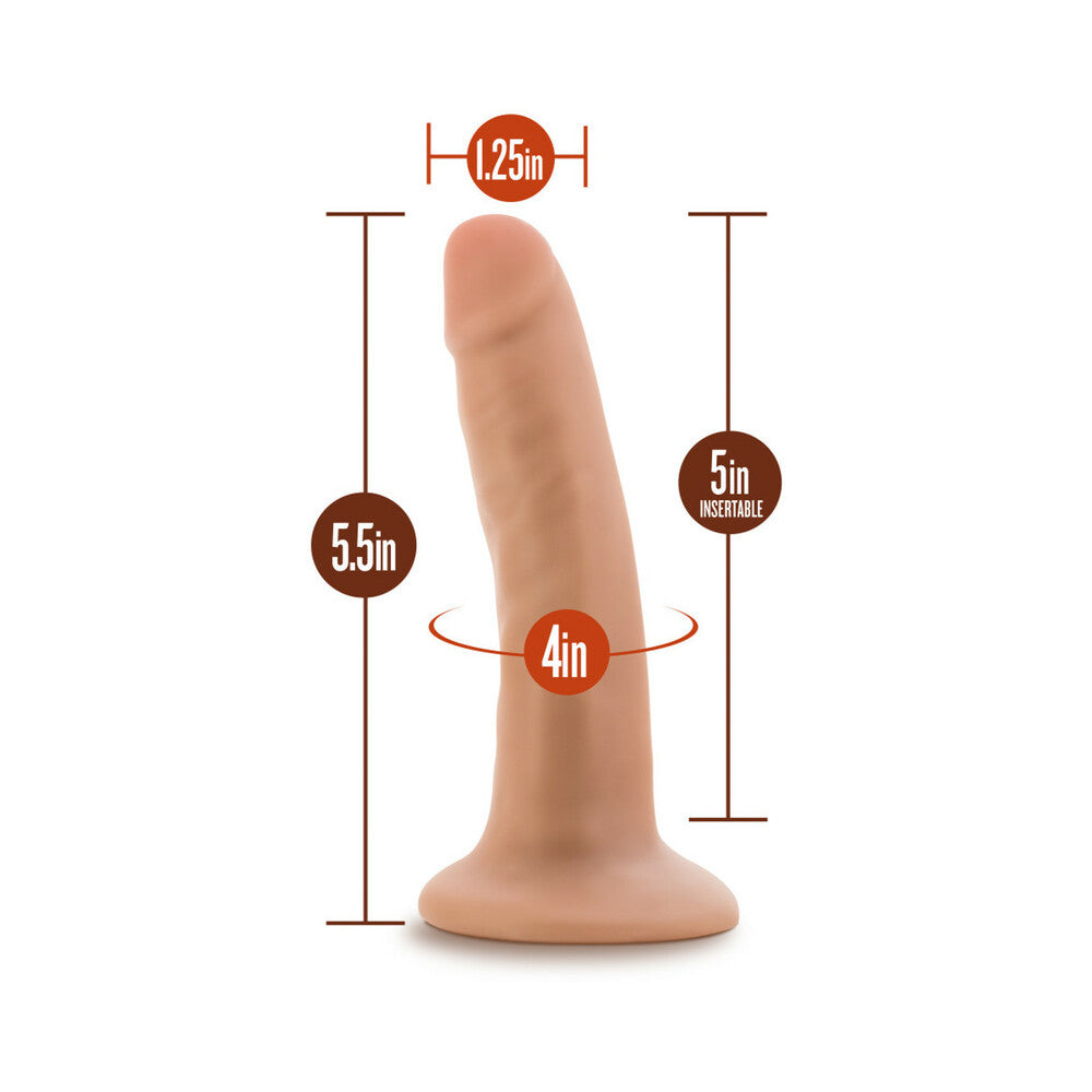 Blush Dr. Skin Realistic 5.5 in. Dildo with Suction Cup Beige