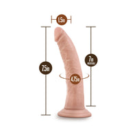 Blush Dr. Skin Realistic 7 in. Dildo with Suction Cup Beige